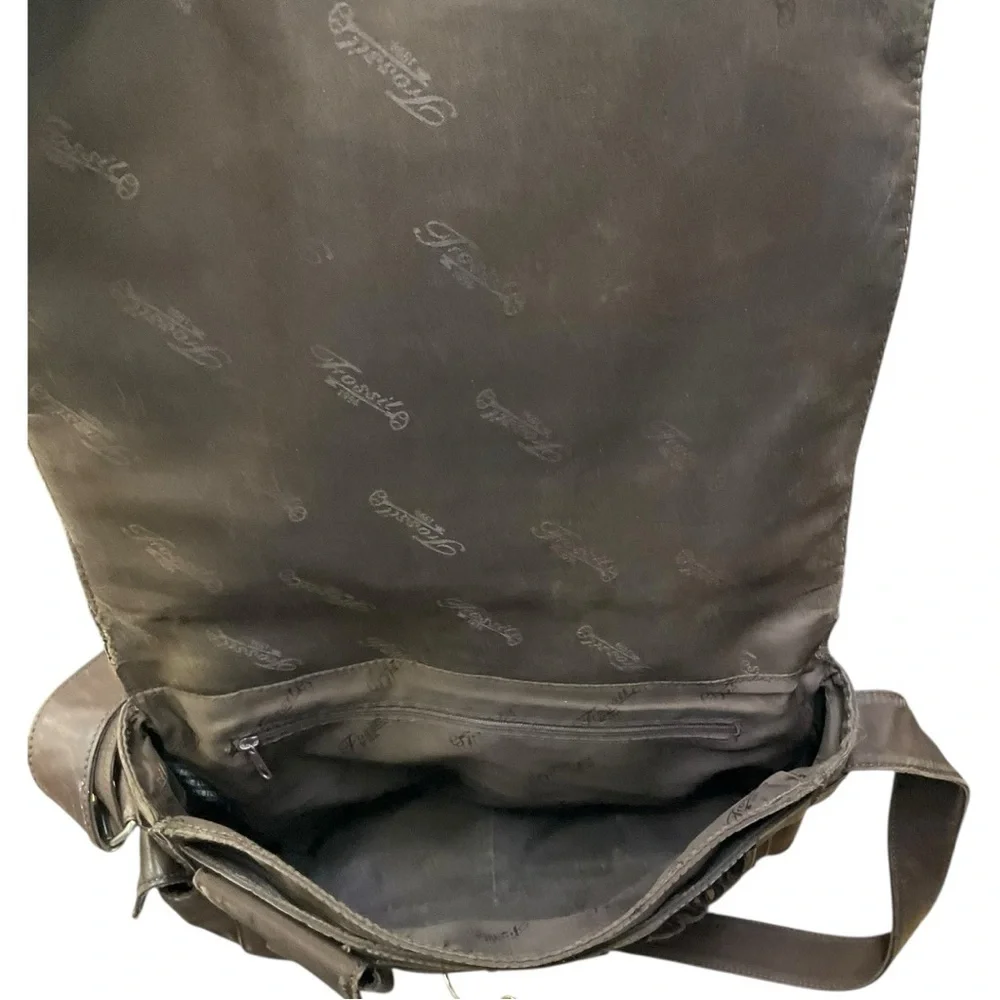 👜 Fossil Brown Leather‎ Messenger Bag | Crossbody Laptop Satchel
